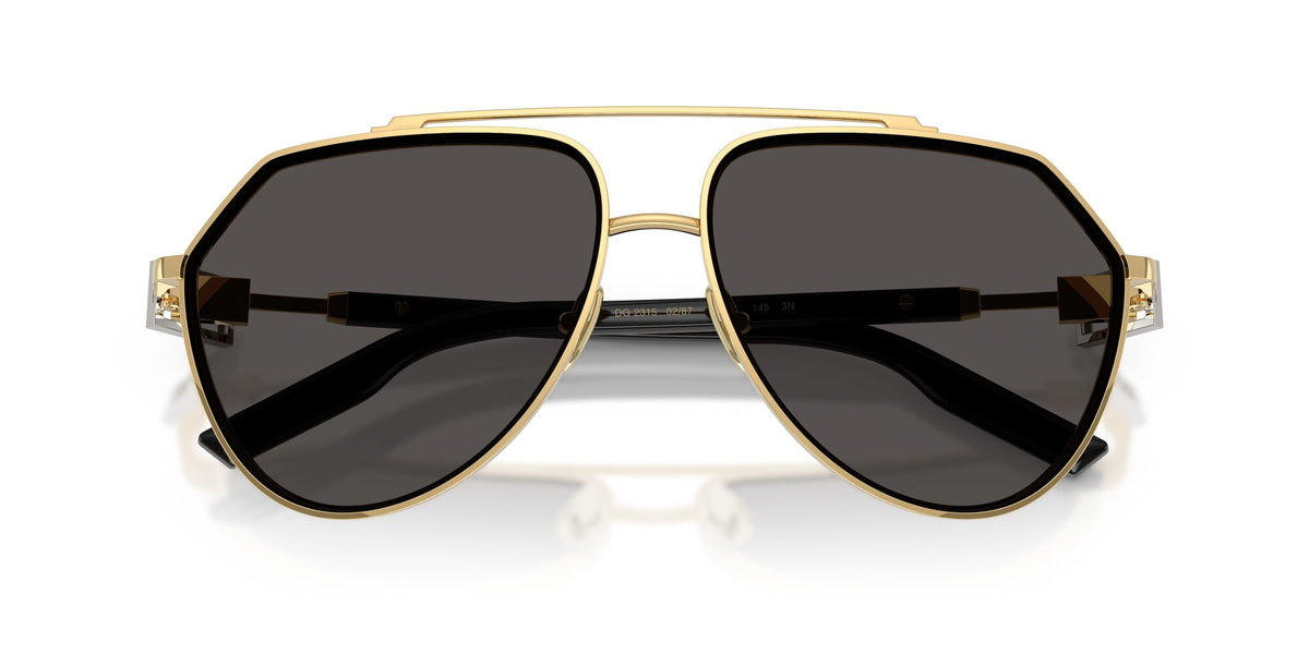 Dolce & Gabbana 0DG2315 02/87 62 Gold/ Dark Grey