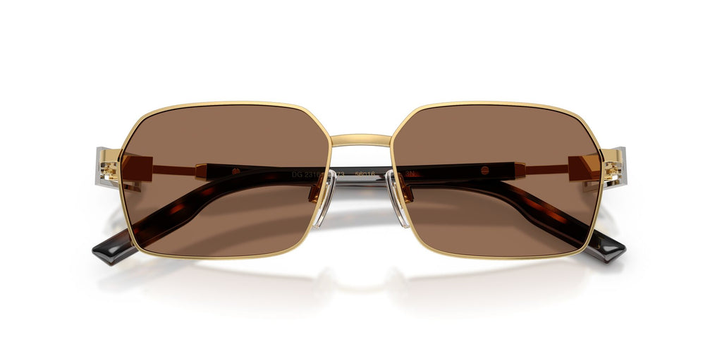 Dolce & Gabbana 0DG2316 02/73 56 Gold/ Dark Brown