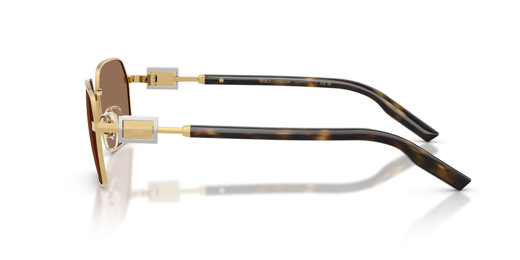 Dolce & Gabbana 0DG2316 02/73 56 Gold/ Dark Brown