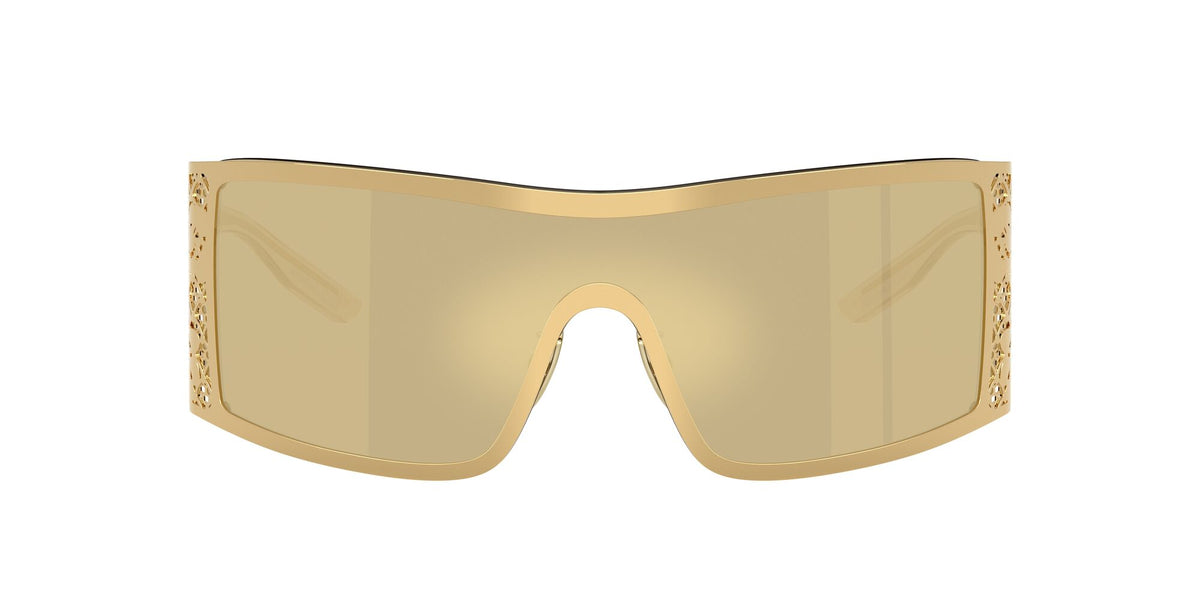 Dolce & Gabbana 0DG2317 02/7I 38 Gold/ Light Brown Mirror Gold