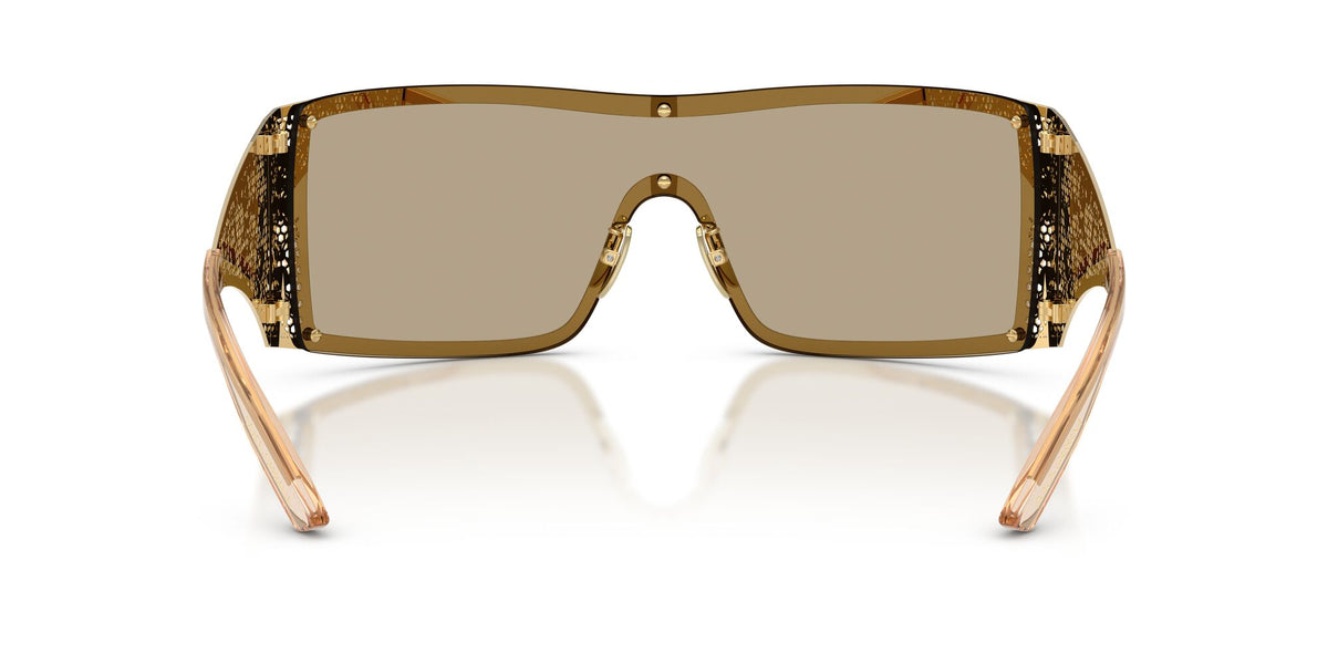 Dolce & Gabbana 0DG2317 02/7I 38 Gold/ Light Brown Mirror Gold