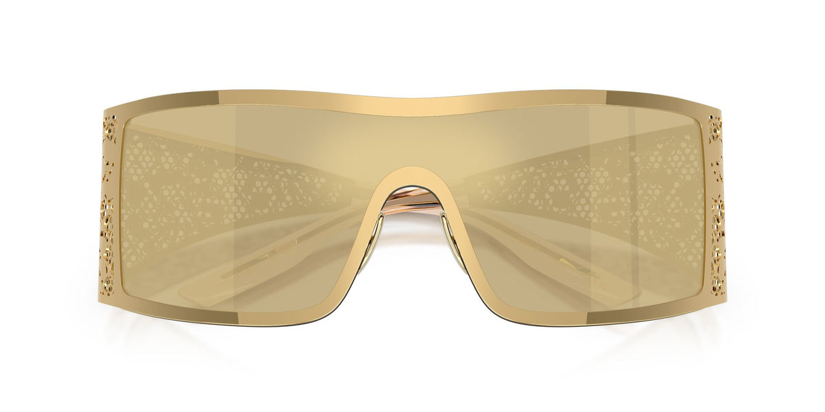 Dolce & Gabbana 0DG2317 02/7I 38 Gold/ Light Brown Mirror Gold
