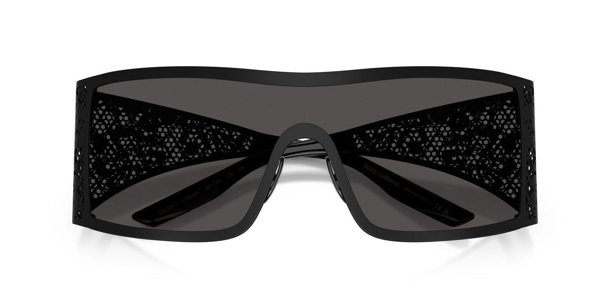 Dolce & Gabbana 0DG2317 110687 38 Matte Black/ Dark Grey