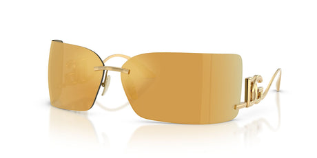 Dolce & Gabbana 0DG2319 02/5A 79 Gold/ Brown Mirror Gold