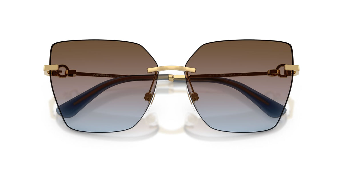 Dolce & Gabbana 0DG2321 02/48 62 Gold/ Azure/Pink/Brown Gradient