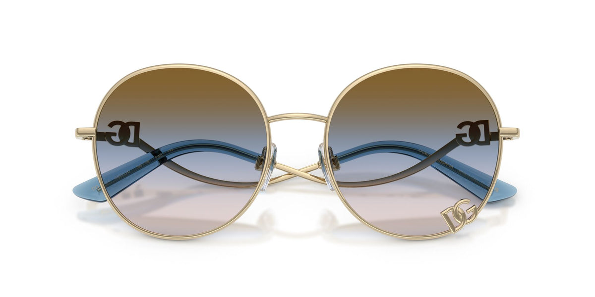 Dolce & Gabbana 0DG2324 488/U6 56 Pale Gold/ Pink/Blue/Brown