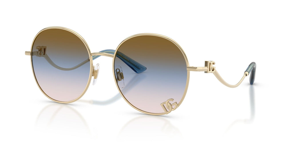Dolce & Gabbana 0DG2324 488/U6 56 Pale Gold/ Pink/Blue/Brown