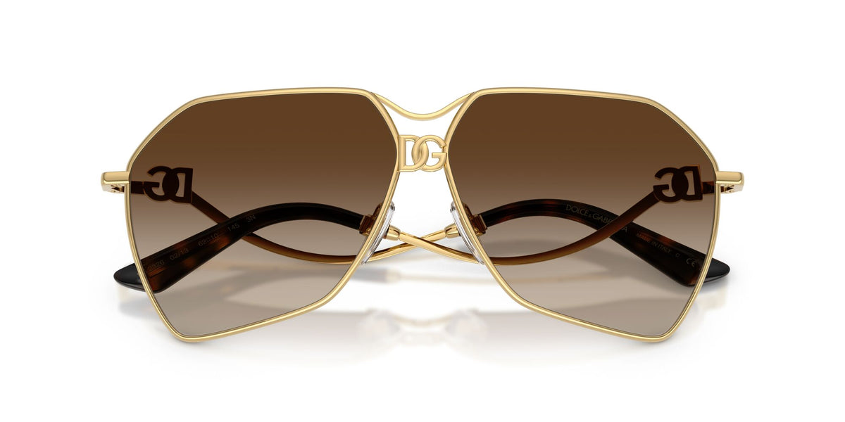 Dolce & Gabbana 0DG2326 02/13 62 Gold/ Gradient Brown