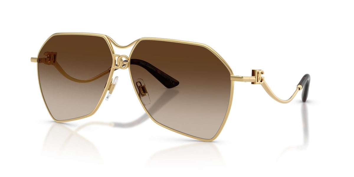 Dolce & Gabbana 0DG2326 02/13 62 Gold/ Gradient Brown