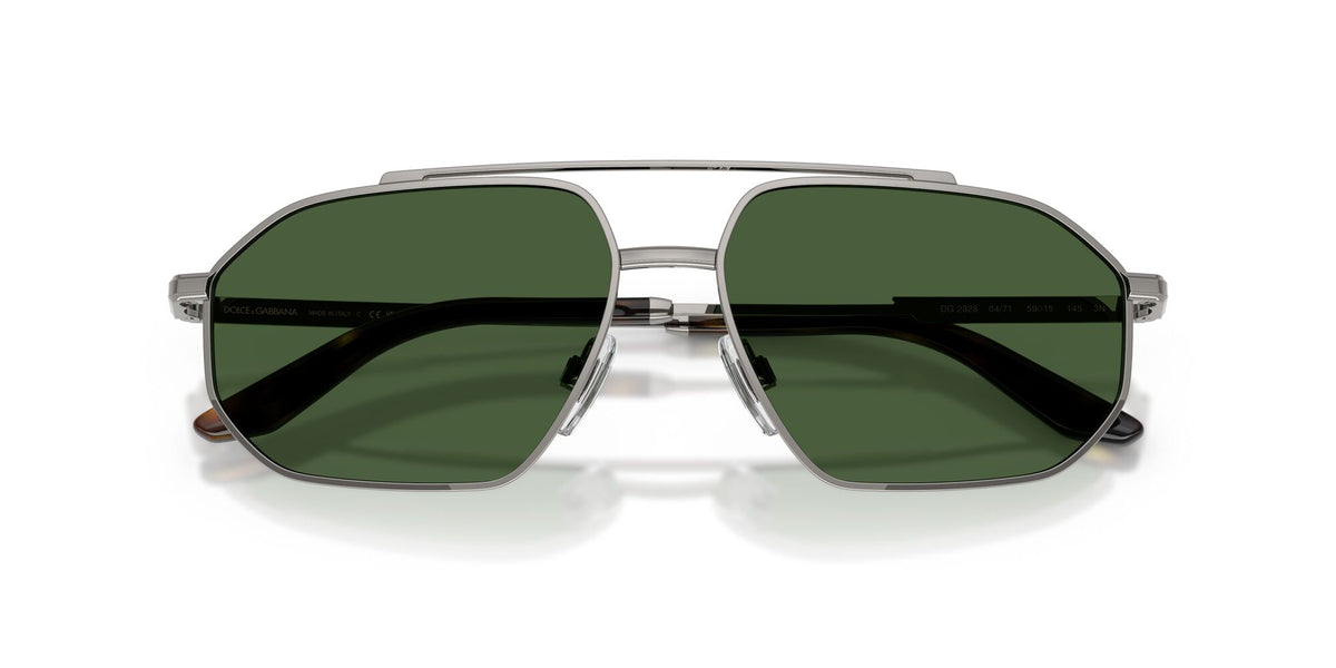 Dolce & Gabbana 0DG2328 04/71 59 Gunmetal/ Dark Green