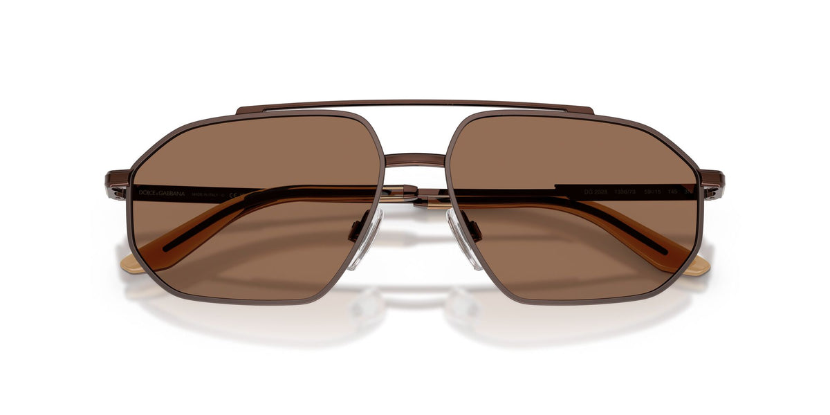 Dolce & Gabbana 0DG2328 133673 59 Brown/Matte Brown/ Dark Brown