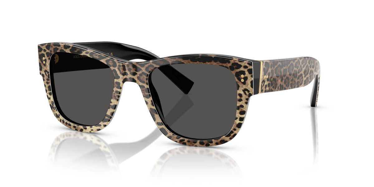 Dolce & Gabbana  0DG4338 316387 52 Top Leo On Black/ Dark Grey