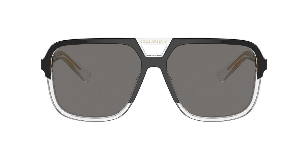 Dolce & Gabbana 0DG4354 501/81 58 Top Black On Crystal/ Dark Grey - Blue Star Eyewear