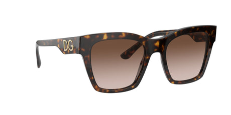 Dolce & Gabbana 0DG4384F 502/13 53 Havana/ Brown Gradient Dark Brown 53 / Plastic