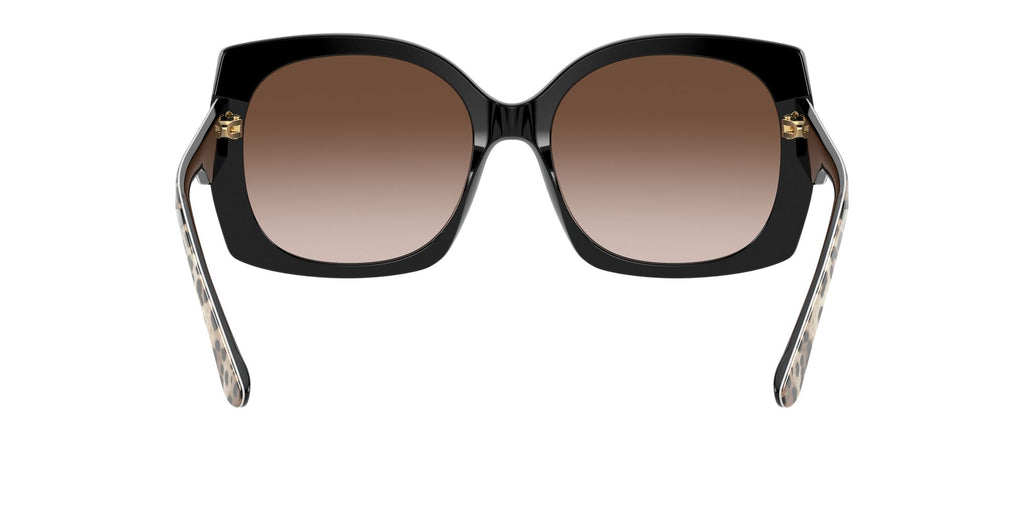 Dolce & Gabbana 0DG4385F 316313 58 Leo Brown On Black/ Brown Gradient Dark Brown 58 / Plastic