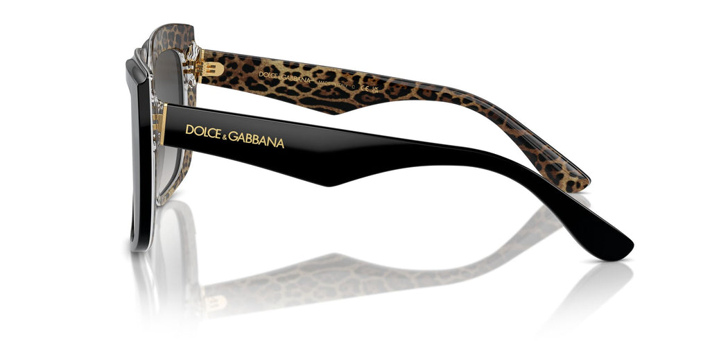 Dolce & Gabbana 0DG4414 32998G 54 Black On Leo Brown/ Grey Gradient