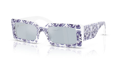 Dolce & Gabbana  0DG4416 345155 53 Blue Majolica On White/ Light Blue Mirror Silver