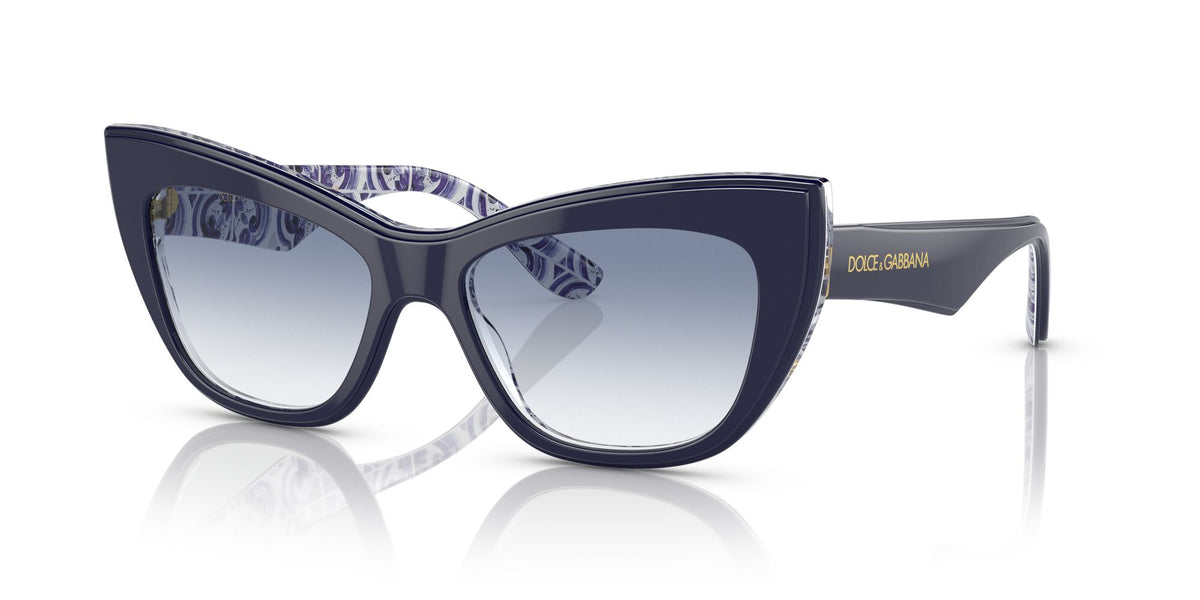 Dolce & Gabbana 0DG4417 341419 54 Blue On Blue Maiolica/ Clear Gradient Light Blue 54 / Polyamide / Acetate / Acetate
