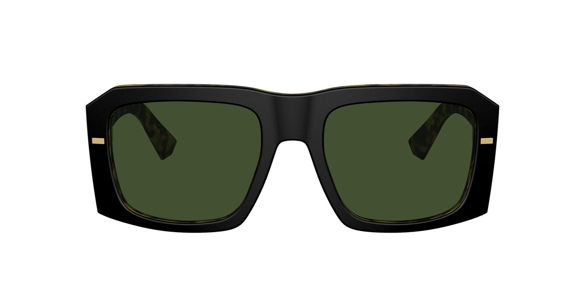 Dolce & Gabbana 0DG4430F 340471 54 Matte Black On Yellow Havana/ Dark Green - Blue Star Eyewear