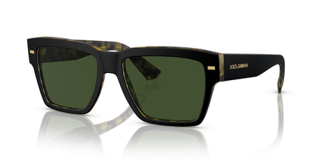 Dolce & Gabbana 0DG4431F 340471 55 Matte Black On Yellow Havana/ Dark Green 55 / Polyamide / Acetate / Acetate