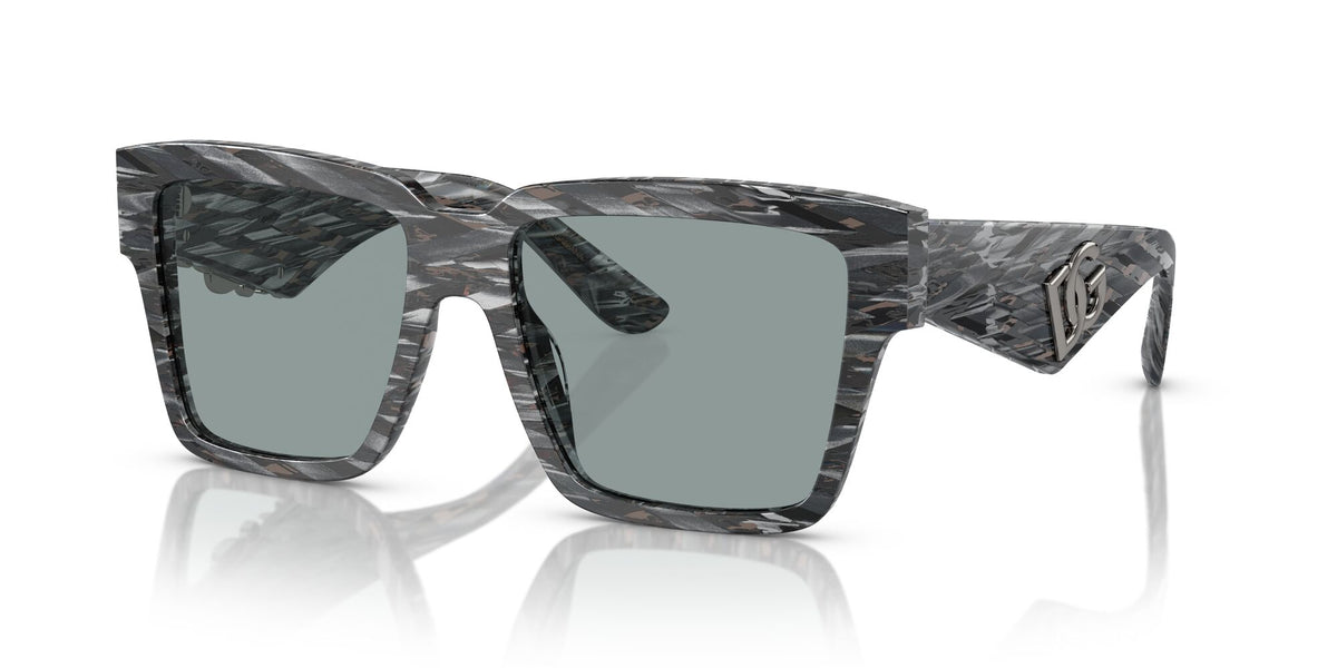 DG 4436 Dolce & Gabbana  Striped Black / Dark Grey 55 55 / Polyamide / Acetate / Acetate