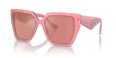 Dolce & Gabbana 0DG4438F 3405A4 55 Fleur Pink/ Pink Dark Mirror Red 55 / Polyamide / Acetate / Acetate