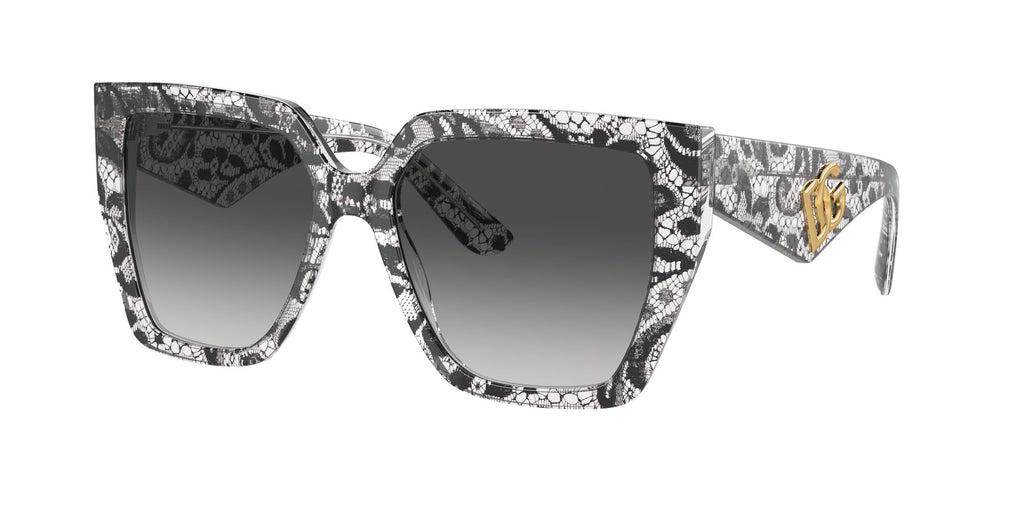 Dolce & Gabbana 0DG4438 32878G 55 Black Lace/ Grey Gradient 55 / Polyamide / Acetate / Acetate