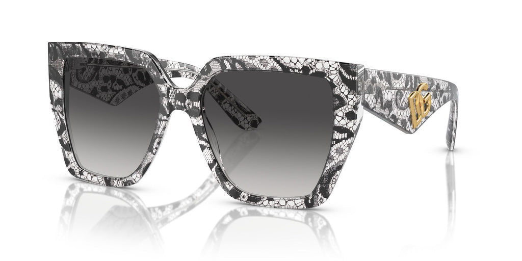 Dolce & Gabbana 0DG4438 32878G 55 Black Lace/ Grey Gradient 55 / Polyamide / Acetate / Acetate