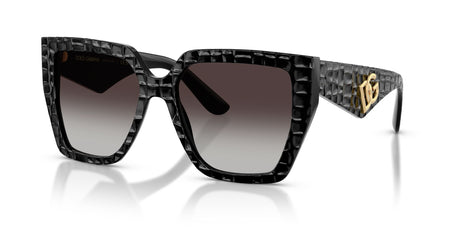 Dolce & Gabbana 0DG4438 32888G 55 Black Texture Cocco/ Grey Gradient
