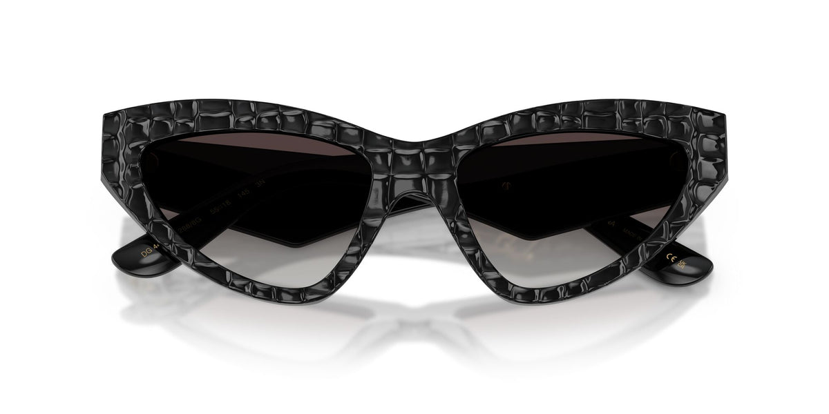 Dolce & Gabbana 0DG4439 32888G 55 Black Texture Cocco/ Grey Gradient