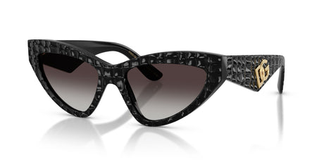 Dolce & Gabbana 0DG4439 32888G 55 Black Texture Cocco/ Grey Gradient