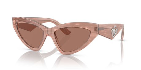 Dolce & Gabbana 0DG4439 3411/3 55 Fleur Caramel/ Dark Brown 55 / Polyamide / Acetate / Acetate