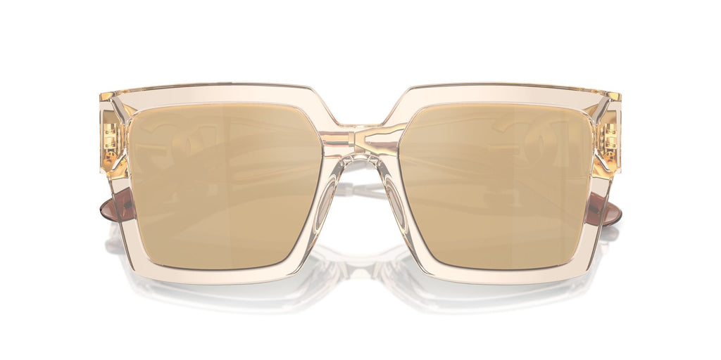 Dolce & Gabbana 0DG4446B 343203 53 Transparent Camel/ Clear Mirror Real Yellow Gold