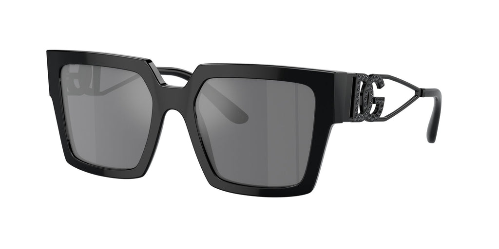 Dolce & Gabbana 0DG4446B 501/6G 53 Black/ Grey Mirror Black 53 / Polyamide / Acetate / Metal