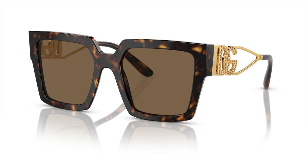 Dolce & Gabbana 0DG4446B 502/73 53 Havana/ Dark Brown 53 / Polyamide / Acetate / Metal