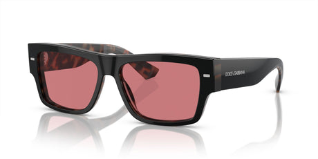 Dolce & Gabbana 0DG4451F 34177N 55 Black On Red Havana/ Purple Brown 55 / Polyamide / Acetate / Acetate