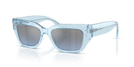 Dolce & Gabbana  0DG4462F 33227C 52 Transparent Blue/ Light Blue Mirror Silver Gradient