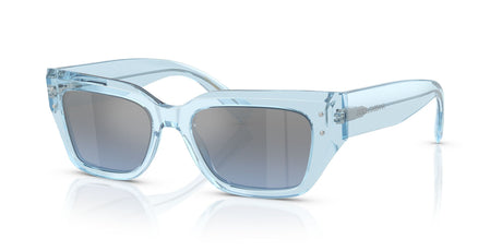 Dolce & Gabbana  0DG4462 33227C 52 Transparent Blue/ Light Blue Mirror Silver Grad
