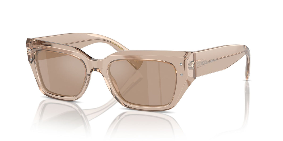 Dolce & Gabbana 0DG4462 34325A 52 Transparent Camel/ Light Brown Mirror Flash Gold