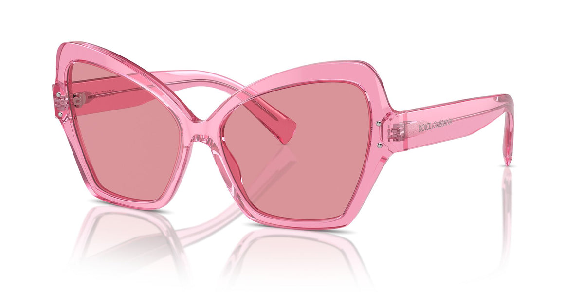 Dolce & Gabbana 0DG4463F 314830 56 Transparent Pink/ Pink Mirror Internal Silver