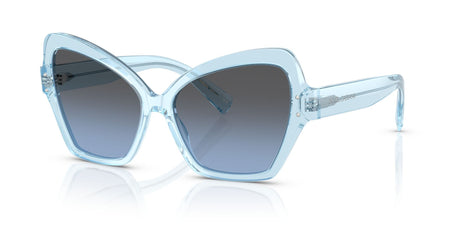 Dolce & Gabbana  0DG4463 33227C 56 Transparent Blue/ Light Blue Mirror Silver Grad