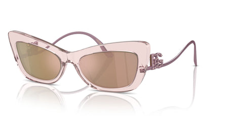 Dolce & Gabbana 0DG4467B 31486X 55 Transparent Rose/ Light Brown Mirror Pink