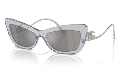 Dolce & Gabbana 0DG4467B 32916G 55 Transparent Grey/ Light Grey Mirror Silver