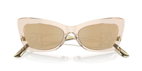 Dolce & Gabbana 0DG4467B 343203 55 Transparent Camel/ Clear Mirror Real Yellow Gold