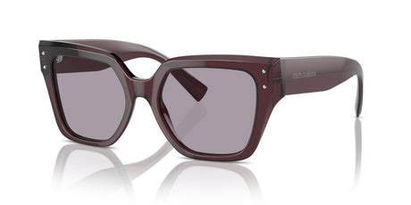 Dolce & Gabbana 0DG4471F 3045AK 52 Transparent Violet/ Lillac Isa Black Silver Mirror