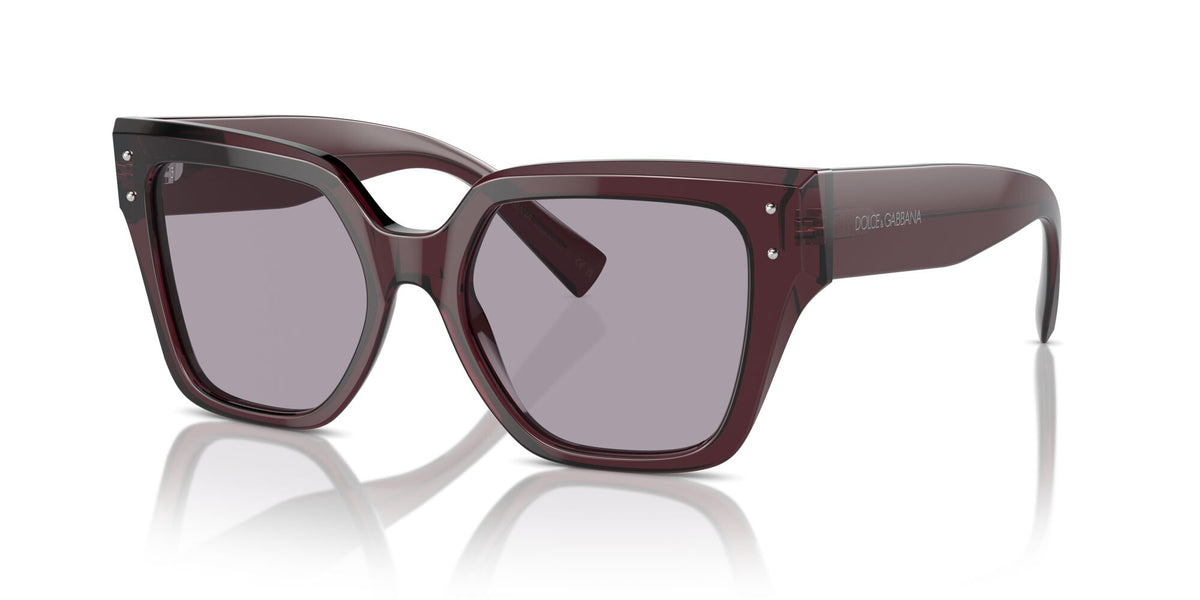 Dolce & Gabbana 0DG4471 3045AK 52 Transparent Violet/ Lillac Isa Black Silver Mirror