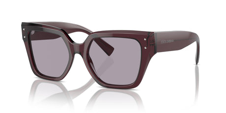 Dolce & Gabbana 0DG4471 3045AK 52 Transparent Violet/ Lillac Isa Black Silver Mirror