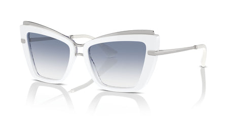 Dolce & Gabbana 0DG4472 337119 54 White On Blue Maiolica/ Clear Gradient Light Blue