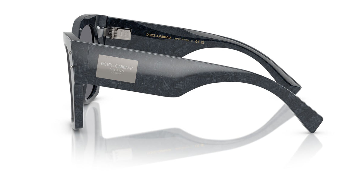 Dolce & Gabbana  0DG4478 34416V 53 Grey Lace/ Dark Grey Flash Silver