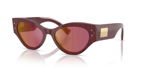 Dolce & Gabbana  0DG4480 3442D0 53 Bordeaux Lace/ Dark Violet Mirror Red